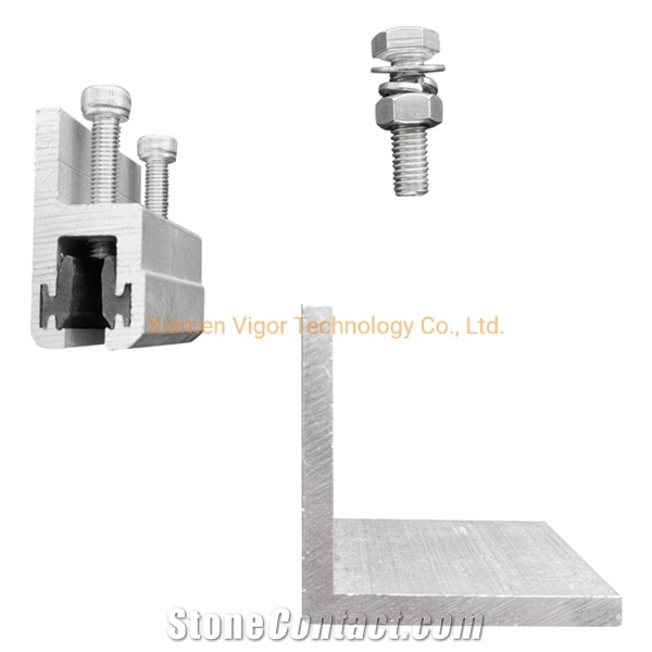 H Type Aluminium Bracket Curtain Wall Hardware