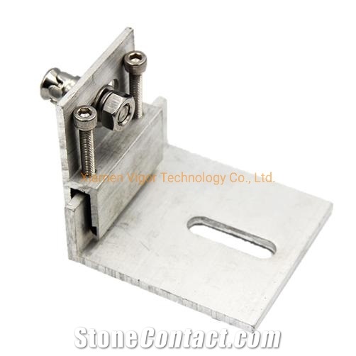 H Type Aluminium Bracket Dry Hanging System Curtain