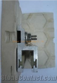 H Type Aluminium Bracket Dry Hanging System Curtain