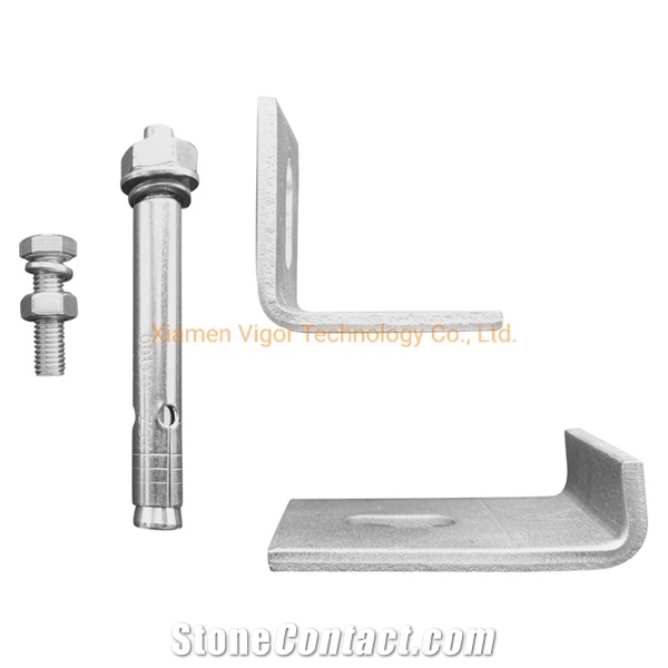 SS Stone Bracket Wall Cladding Fixing System Marble Anchor