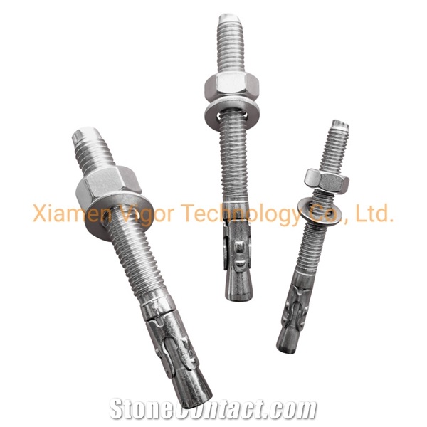 Stainless Steel Through Bolt Wedge Anchor For Fixing System
