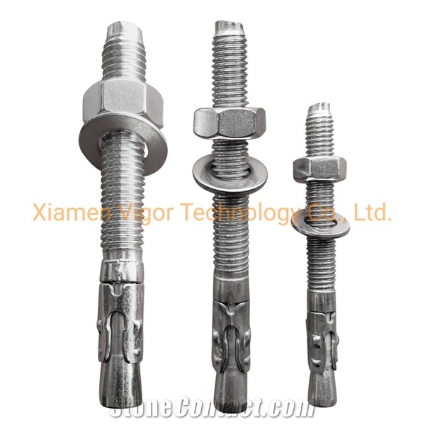 Stainless Steel Through Bolt Wedge Anchor For Fixing System