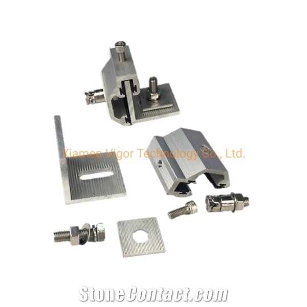 Stone Bracket Aluminium Clamp For Marble Granite Lime Stone