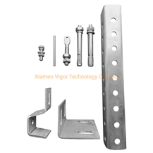 U Channel System Z Bracket Curtain Wall  For Exterior Facade