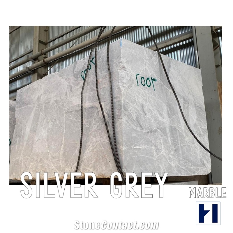 Silver Sky Marble Blocks