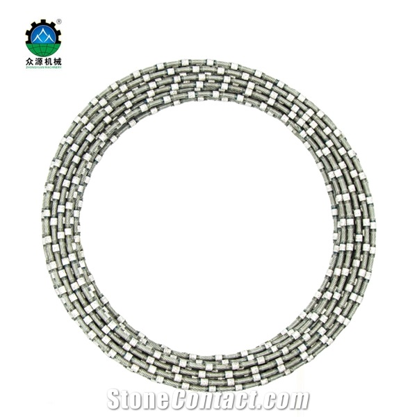 Plastic Coated Diamond Wire/Rope Saw For Marble Profiling