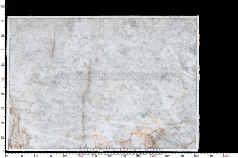 White Quartzite With Golden Viens, Cyrstal Quartzite Slab