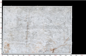 White Quartzite With Golden Viens, Cyrstal Quartzite Slab