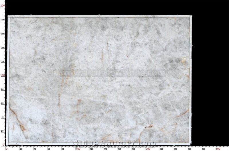 White Quartzite With Golden Viens, Cyrstal Quartzite Slab