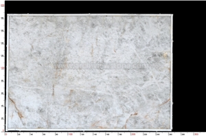 White Quartzite With Golden Viens, Cyrstal Quartzite Slab