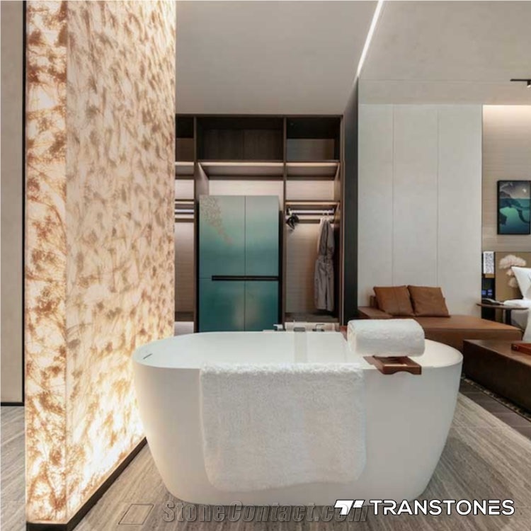 Transtones Decorated Acrylic Bathroom Partition Sheet