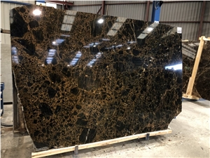 Spider Black Marble Slabs
