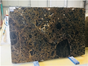 Spider Black Marble Slabs