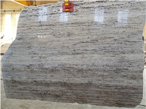 Silver Travertine Slabs