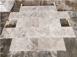 Silver Travertine Slabs