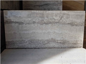 Silver Travertine Slabs