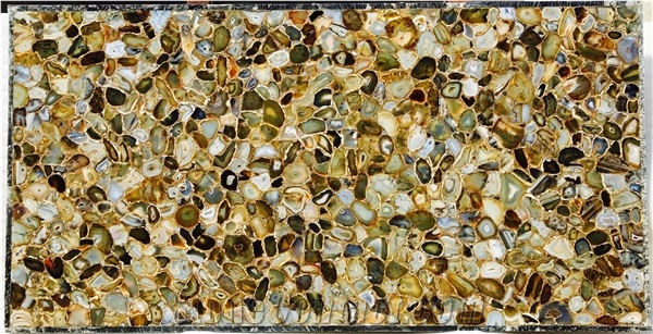Blue Agate Semiprecious Stone