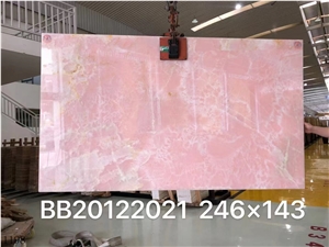 Afghan Pink Onyx Slab In China Stone Market