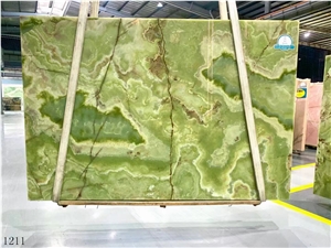 Ancient Green Onyx Balochistan Onice Verde Scuro Slab Tile