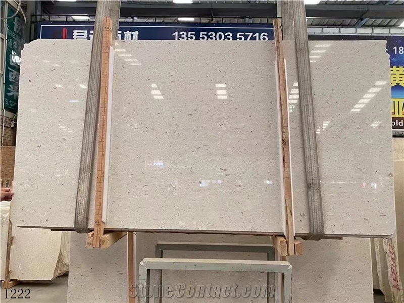 Beige Crema Pearl Limestone Perlato Beijin Mi Slab In China