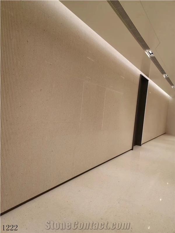 Beige Crema Pearl Limestone Perlato Beijin Mi Slab In China