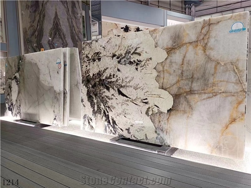 Brazil Pandora White Granite Slab Tile For Wall