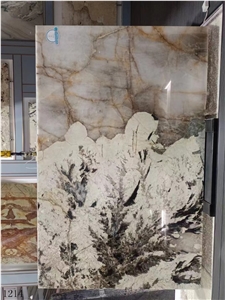 Brazil Pandora White Granite Slab Tile For Wall