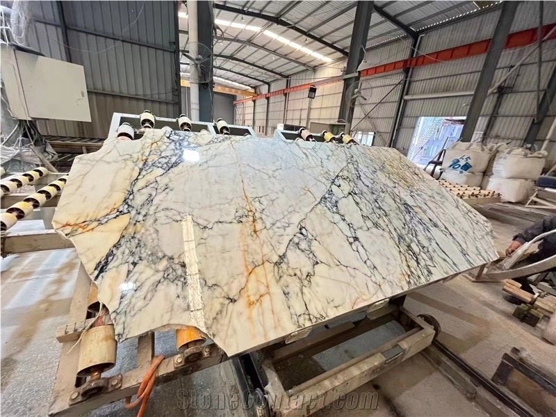 Calacatta Oro Extra Vagli White Marble Slabs Wall Tiles