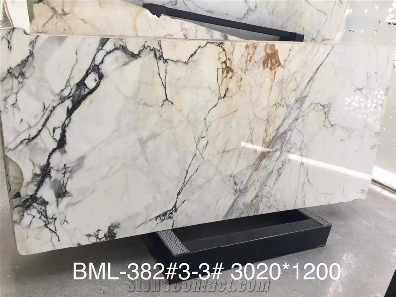 Calacatta Oro Extra Vagli White Marble Slabs Wall Tiles