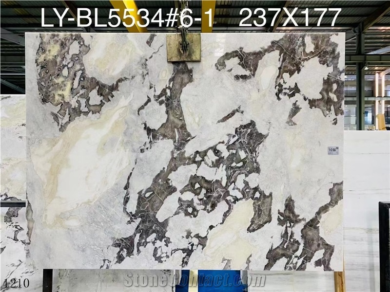 Dover White Caribbean Karibib Fantasy Namibia Marble Slab