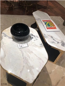 Dover White Caribbean Karibib Fantasy Namibia Marble Slab