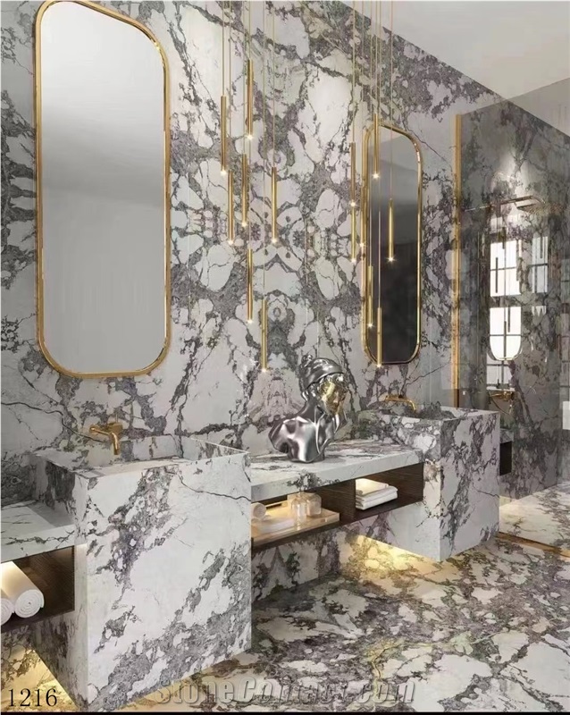 Invisible Grey Marble Slabs