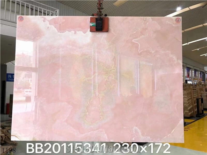 Iran MGT Pink Onyx Persian Slab In China Stone Market