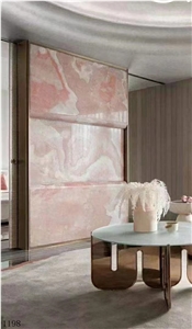 Iran MGT Pink Onyx Persian Slab In China Stone Market