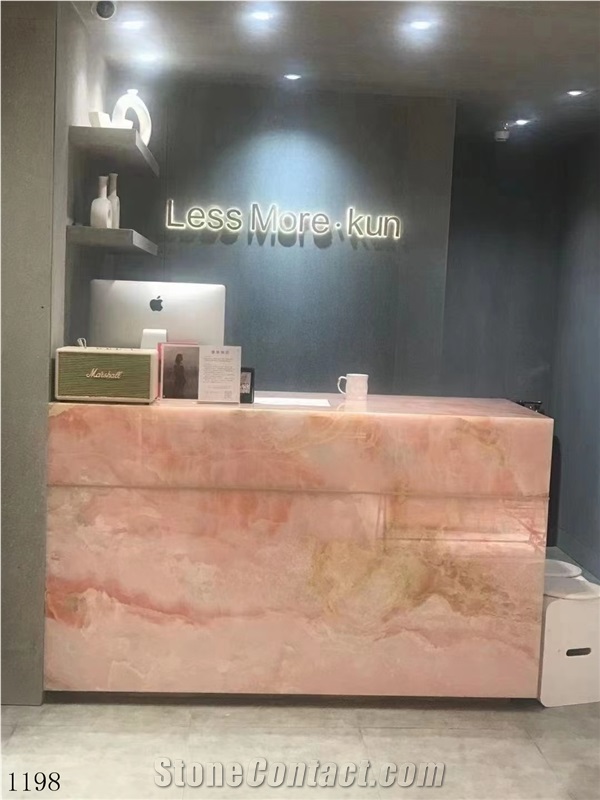 Iran MGT Pink Onyx Persian Slab In China Stone Market