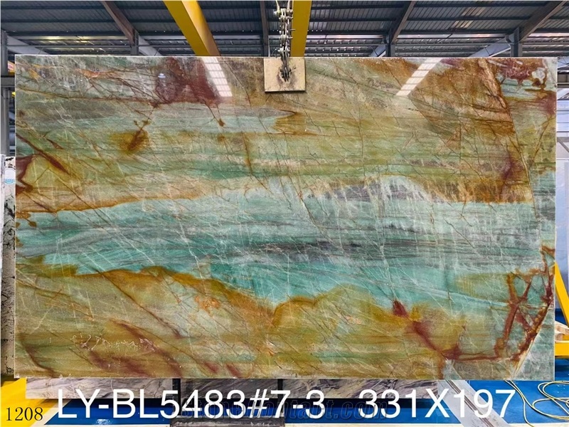 Iran Persian  Picasso Onyx Jade Slab In China Stone Market