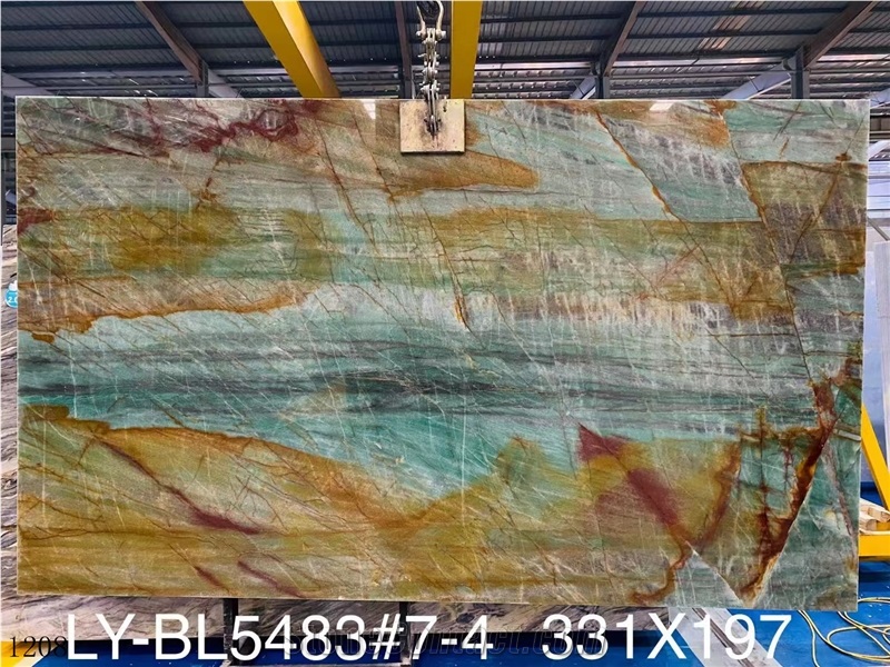 Iran Persian  Picasso Onyx Jade Slab In China Stone Market