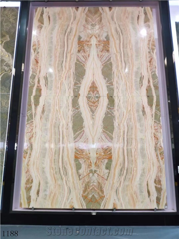 Iran Rainbow Onyx Persian Slab In China Stone Market