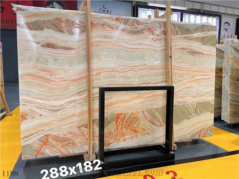 Iran Rainbow Onyx Persian Slab In China Stone Market