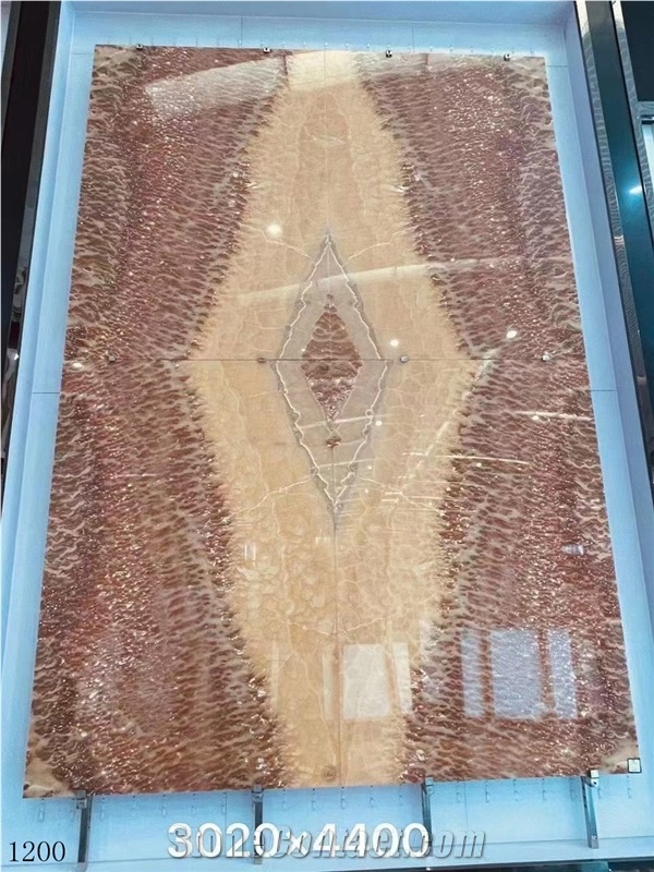Mexico Dragon Jade Onyx Red Slab Tile In China Stone Market