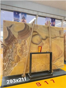 Mexico Jalisco Orange Onyx Onice Slab In China Stone Market