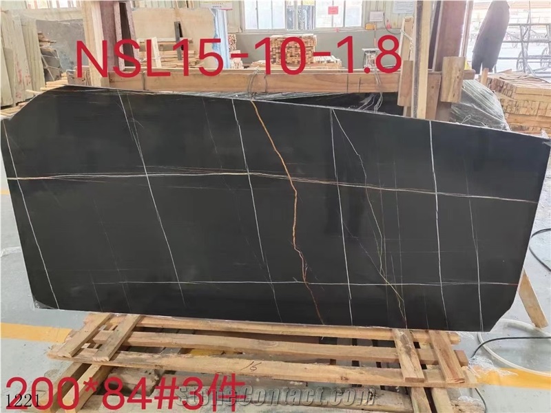 Noir Aziza Negro Dorato  Laurent Black Gold Marmo Nero