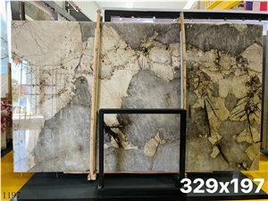 Pandora White Granite Slab In China Stone Market