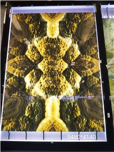 Peacock Ink Onyx Water Moyu Jade Slab In China Stone Market