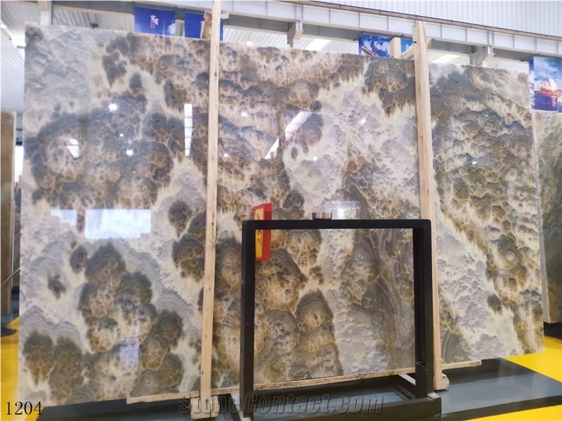 Peacock Ink Onyx Water Moyu Jade Slab In China Stone Market