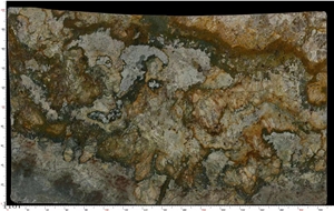 Shangri-La Granite Shangrila Golden Brown Slab In China