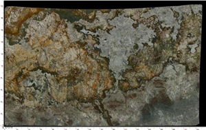 Shangri-La Granite Shangrila Golden Brown Slab In China