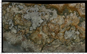 Shangri-La Granite Shangrila Golden Brown Slab In China