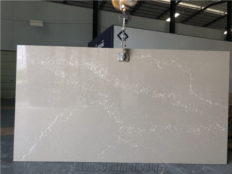 Artificial Engineered Stone Calacatta Grey Quartz Slab