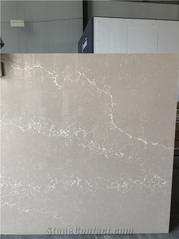 Artificial Engineered Stone Calacatta Grey Quartz Slab